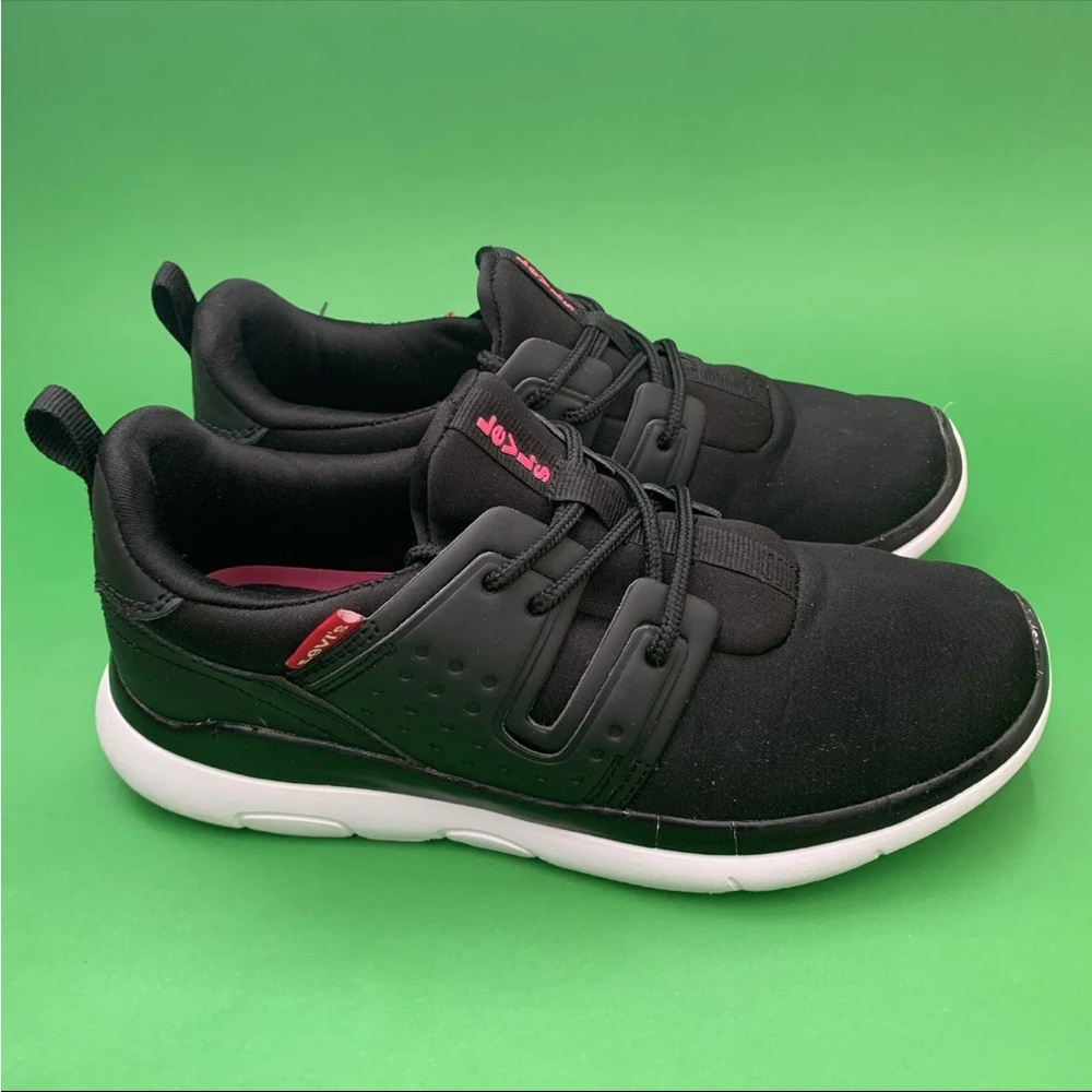 Levis Straus & Co Women Sneaker Shoes Black/white Size 6.5